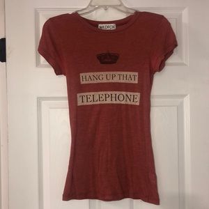 Wildfox “hang up the telephone” tee shirt